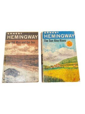 Ernest Hemingway The Old Man And The Sea The Sun Also Rises Lot of 2 Books